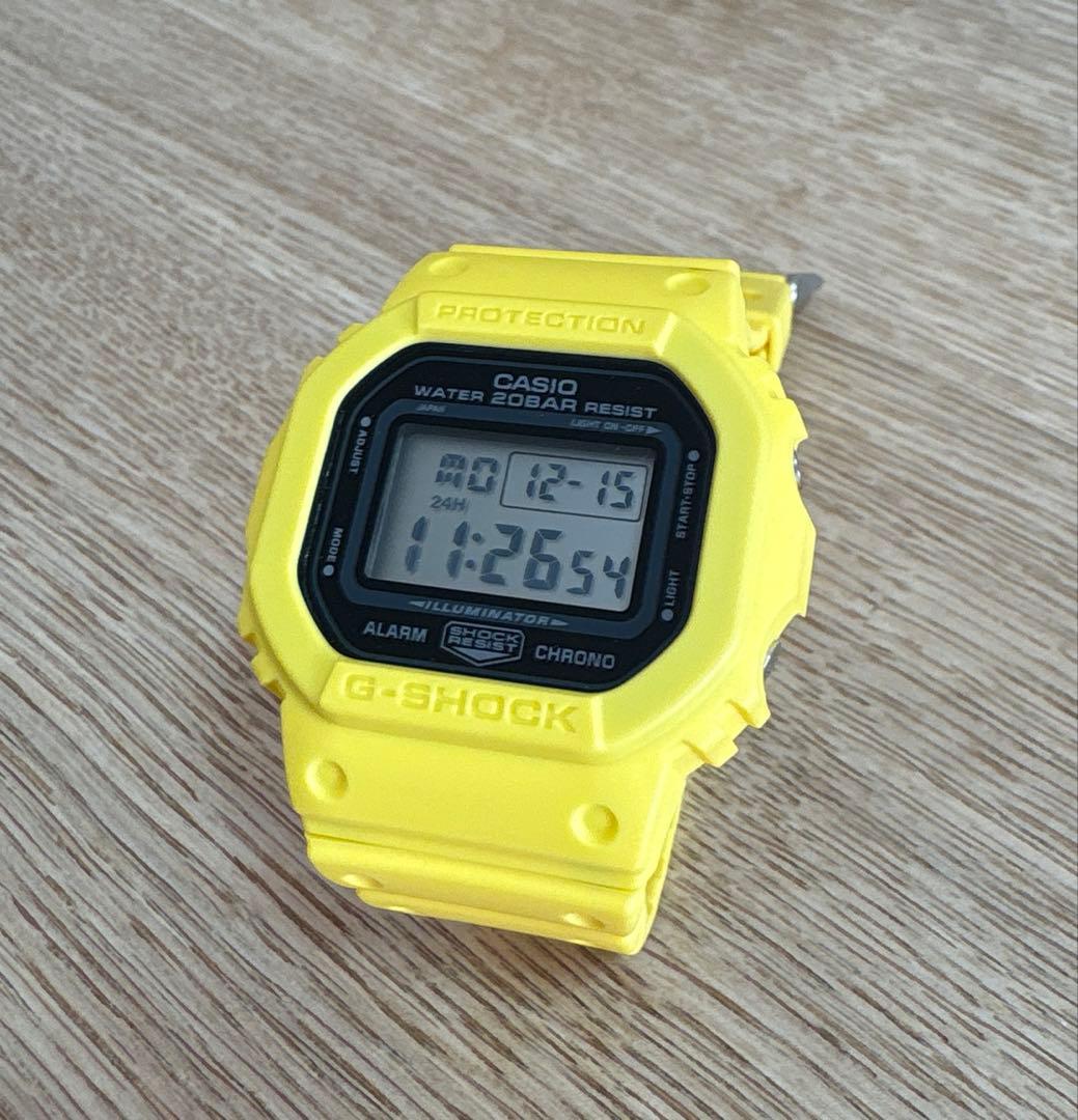 【美品・日本製】MY G-SHOCK DWE-5610 / コーションイエロー