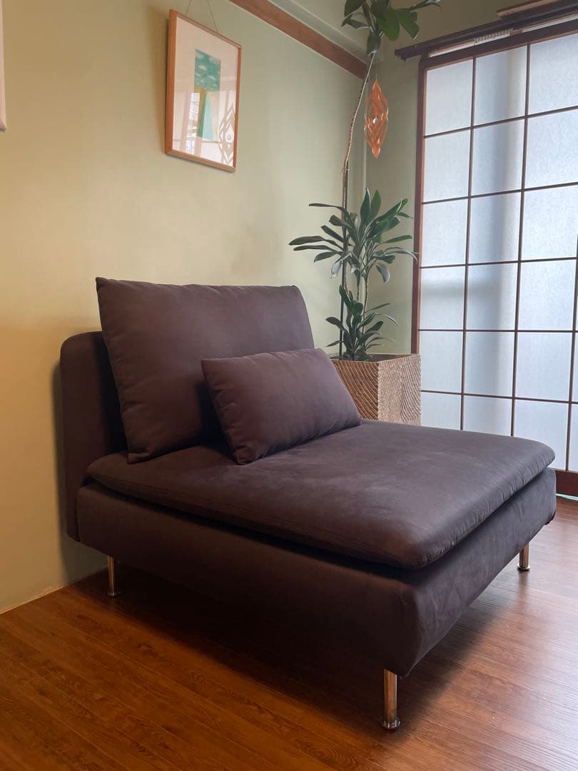 ゆずポンダークグレー 1人掛けソファ