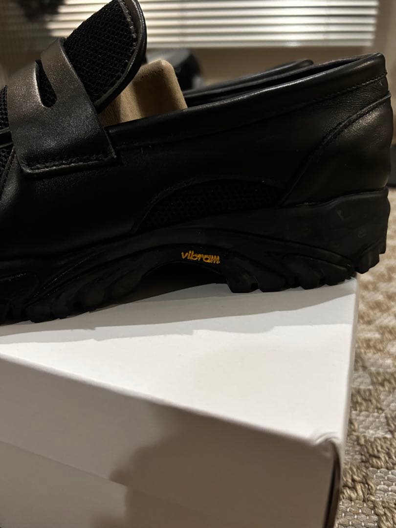 福*石様 OPENING ACT VIBRAMソール レザーローファースニーカー