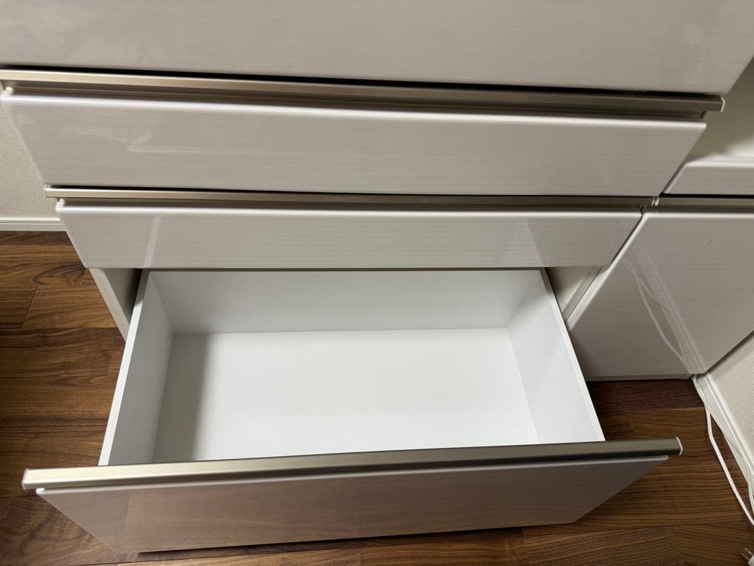 【値引き】ホワイト 大型キッチン収納 ダイニングボード 120 かねたや家具