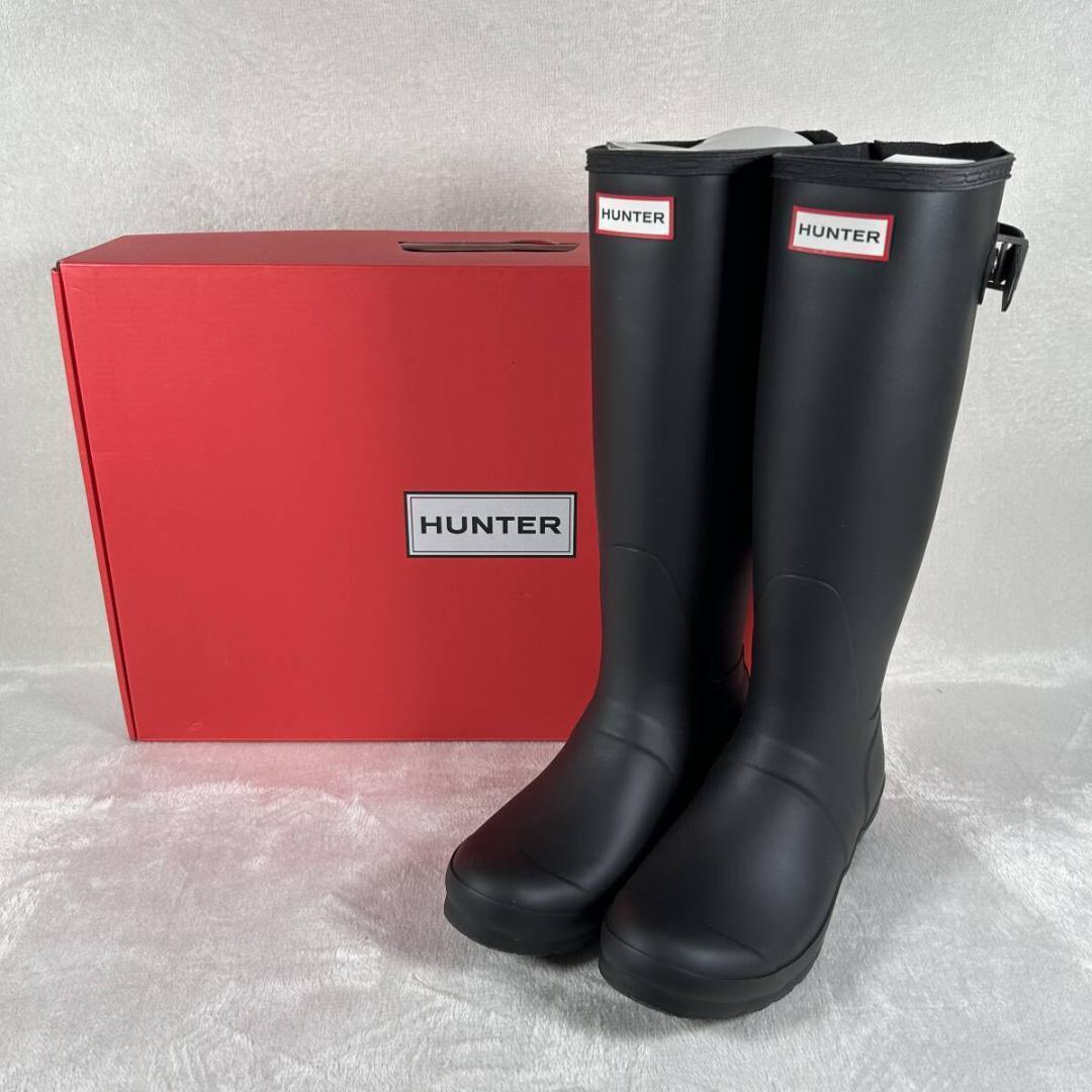 新品未使用 ハンター レインブーツ オリジナルトールブーツ ブラック 24cm
