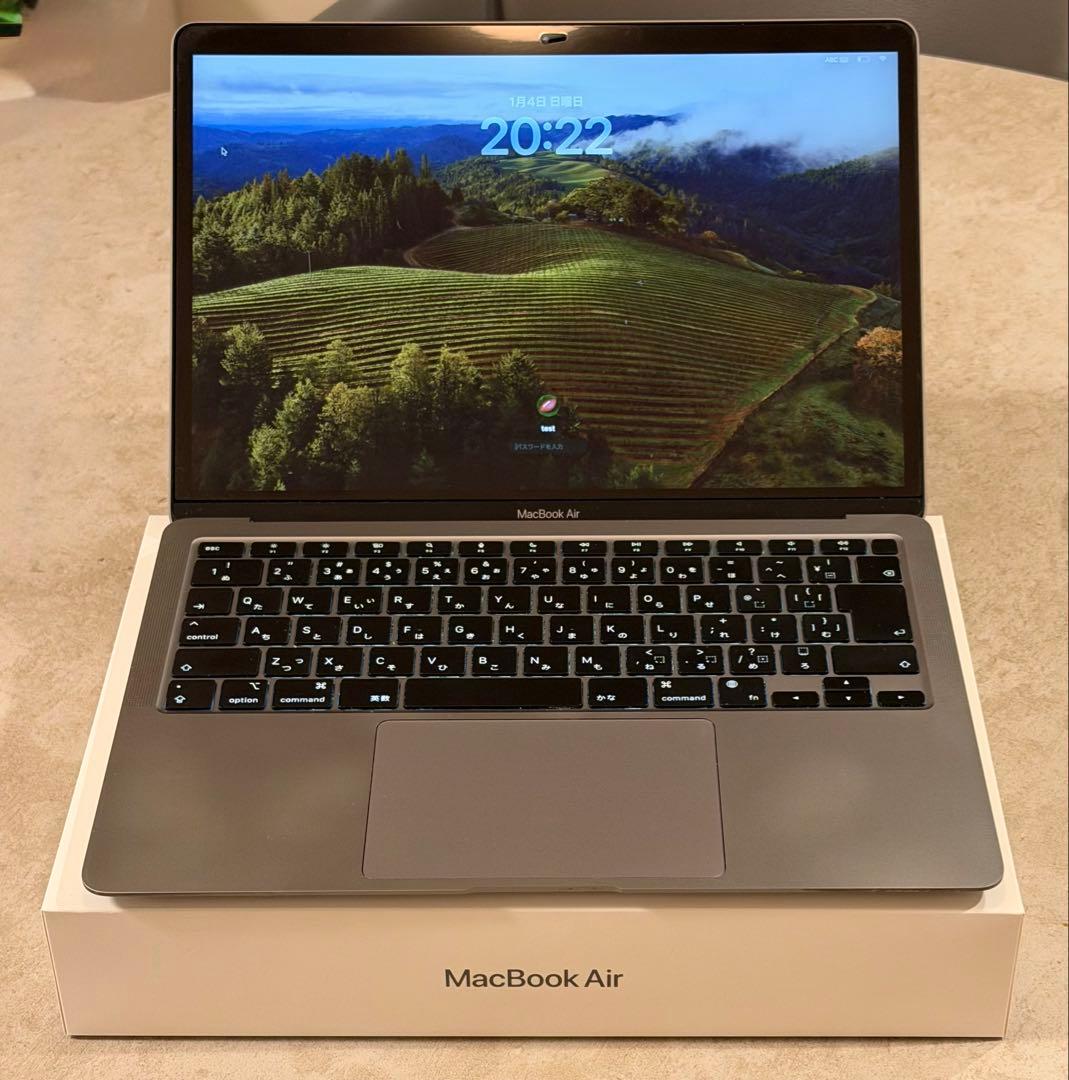 【美品】MacBook Air（M1,2020）13.3㌅ 16GB 1TB