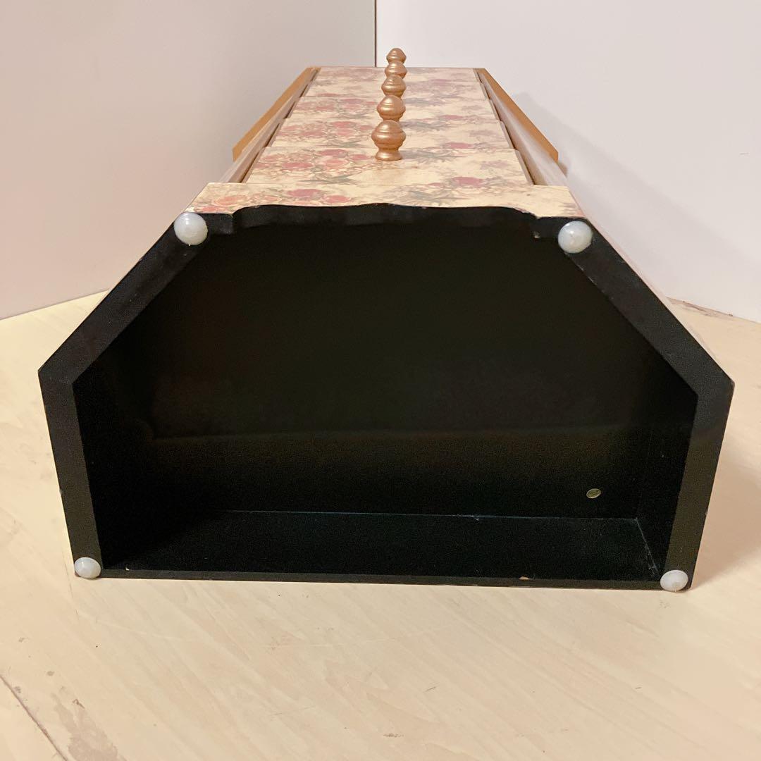 アンティーク調　5段チェスト　花柄　サイドチェスト　コンソール　飾り棚