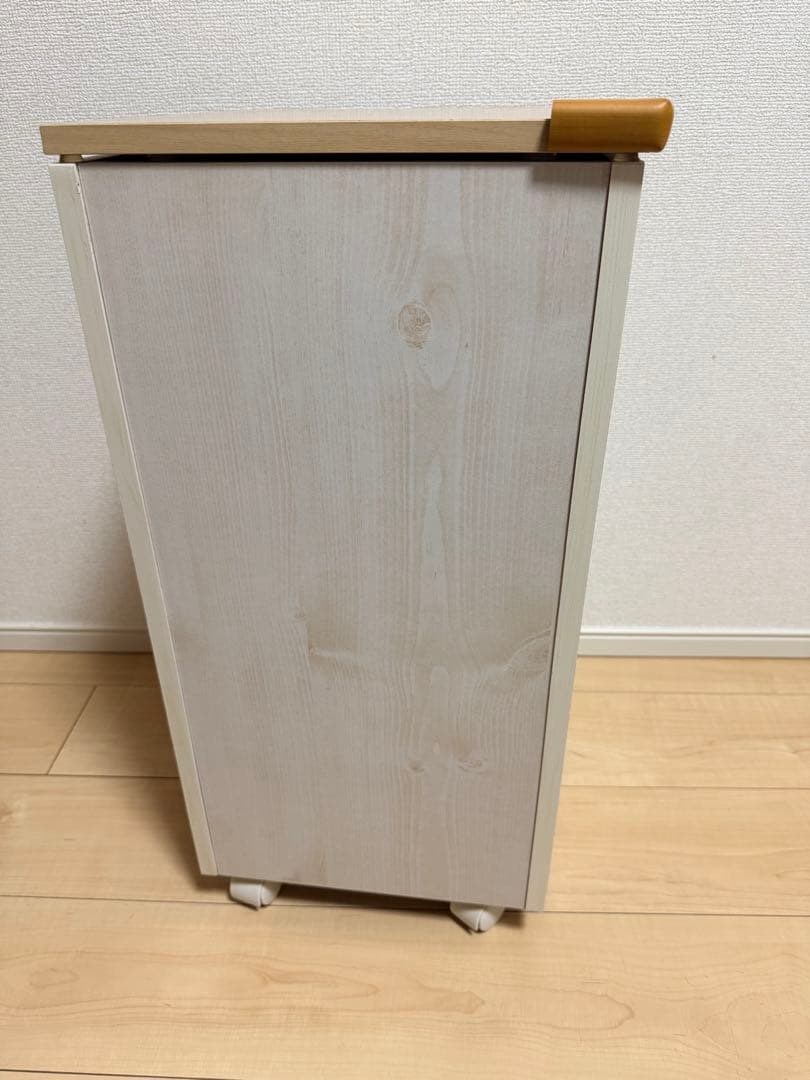 ホワイト系木製ドレッサー ミラー付き