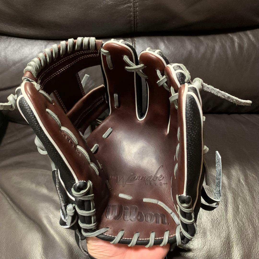 Wilson ワナビーヒーロー　86型　軟式内野手用グローブ　小指2本