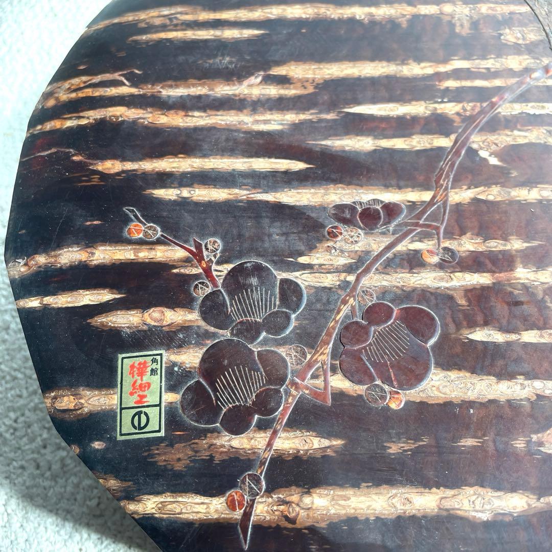 未使用樺細工 桜皮細工 茶道具12点セット十六角茶櫃 伝統工芸品 秋田角館2-1