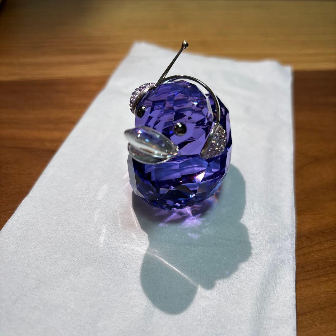 廃盤品貴重スワロフスキーハッピーダック置物