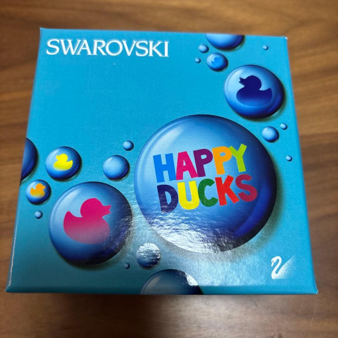 廃盤品貴重スワロフスキーハッピーダック置物