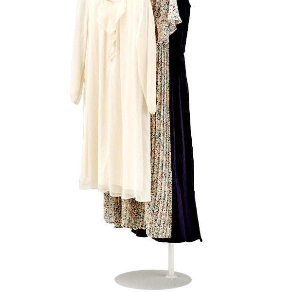 新品■傾斜ハンガーラック白ホワイト高さ調節可能ファッションディスプレイ什器業務用