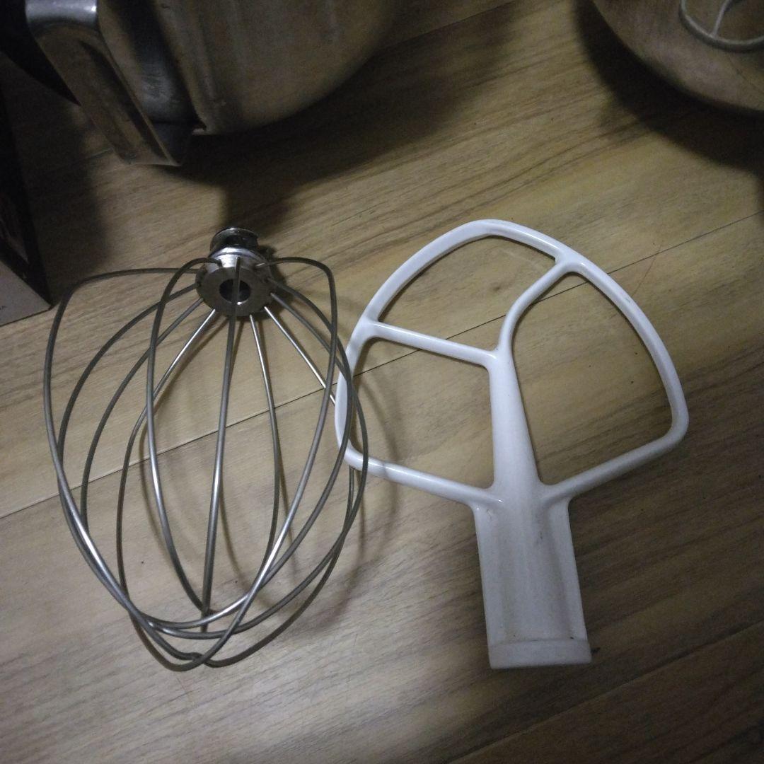 KitchenAid スタンドミキサー ホワイト 付属品付き KSM5