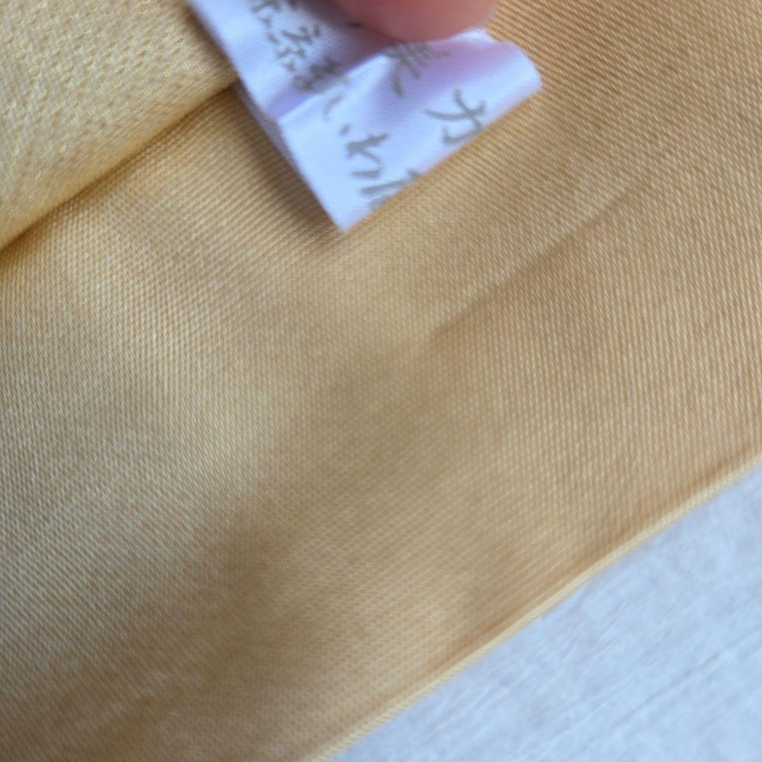 やさしいベージュ　菱取花菱文の袋帯