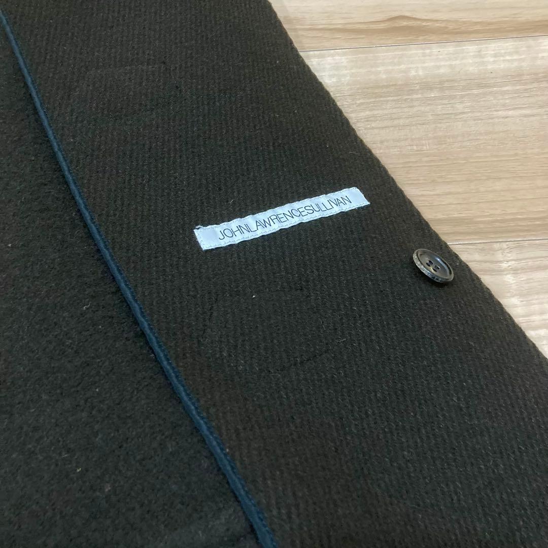 ジョンローレンスサリバン ダッフルコート 38 ダークブラウン ウール