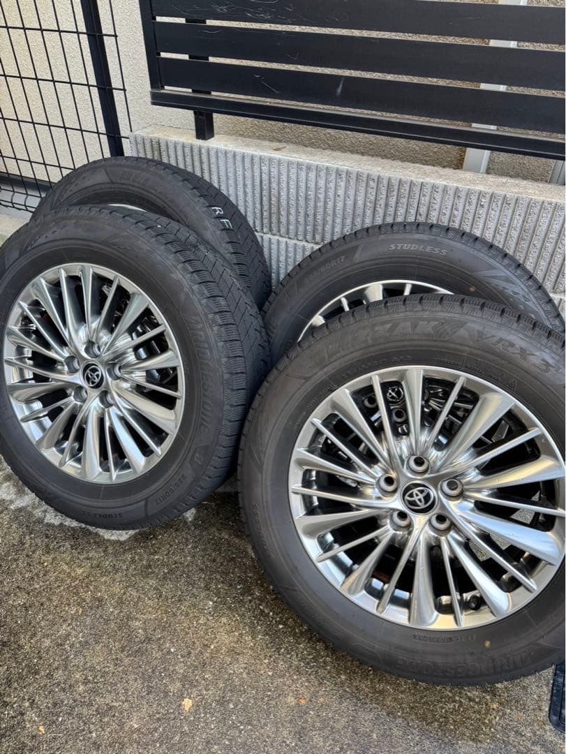 【美品】アルファード30後期 純正17インチ　スタッドレス&ホイールセット