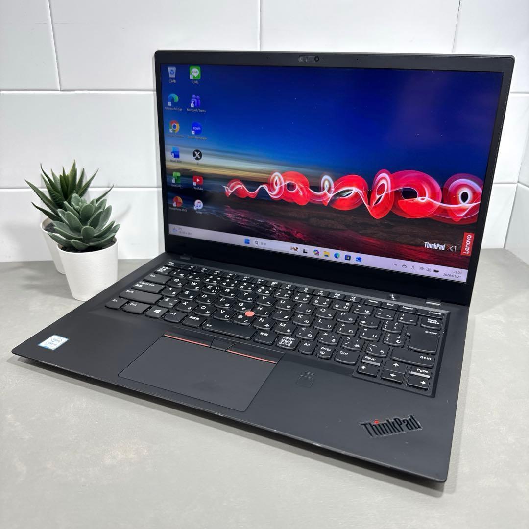 【高性能】ThinkpadX1カーボン☘8世代i5☘️NVMe512GB