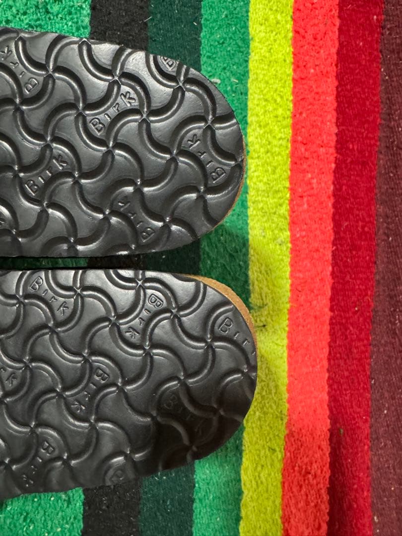 未使用 ビルケン チューリッヒ スエード ブラック ナロー 23cm