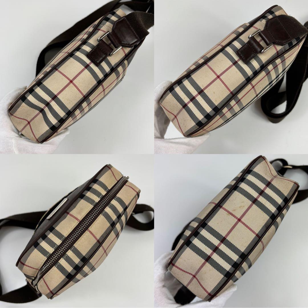 BURBERRY ショルダーバッグ ポシェット 斜めがけ ノバチェック ロゴ金具