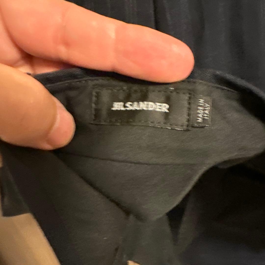 JIL SANDER ネイビー ストライプ スーツ50