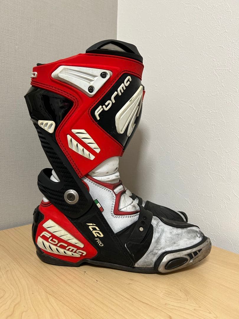 【特価】早い者勝ち！Forma ICE PRO バイクブーツ 赤/黒/白