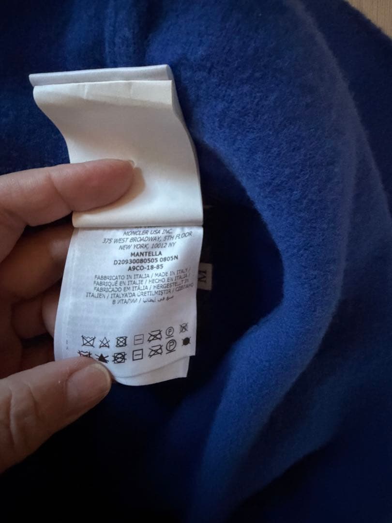 MONCLER ウールダウンコンビポンチョ・ケープコート