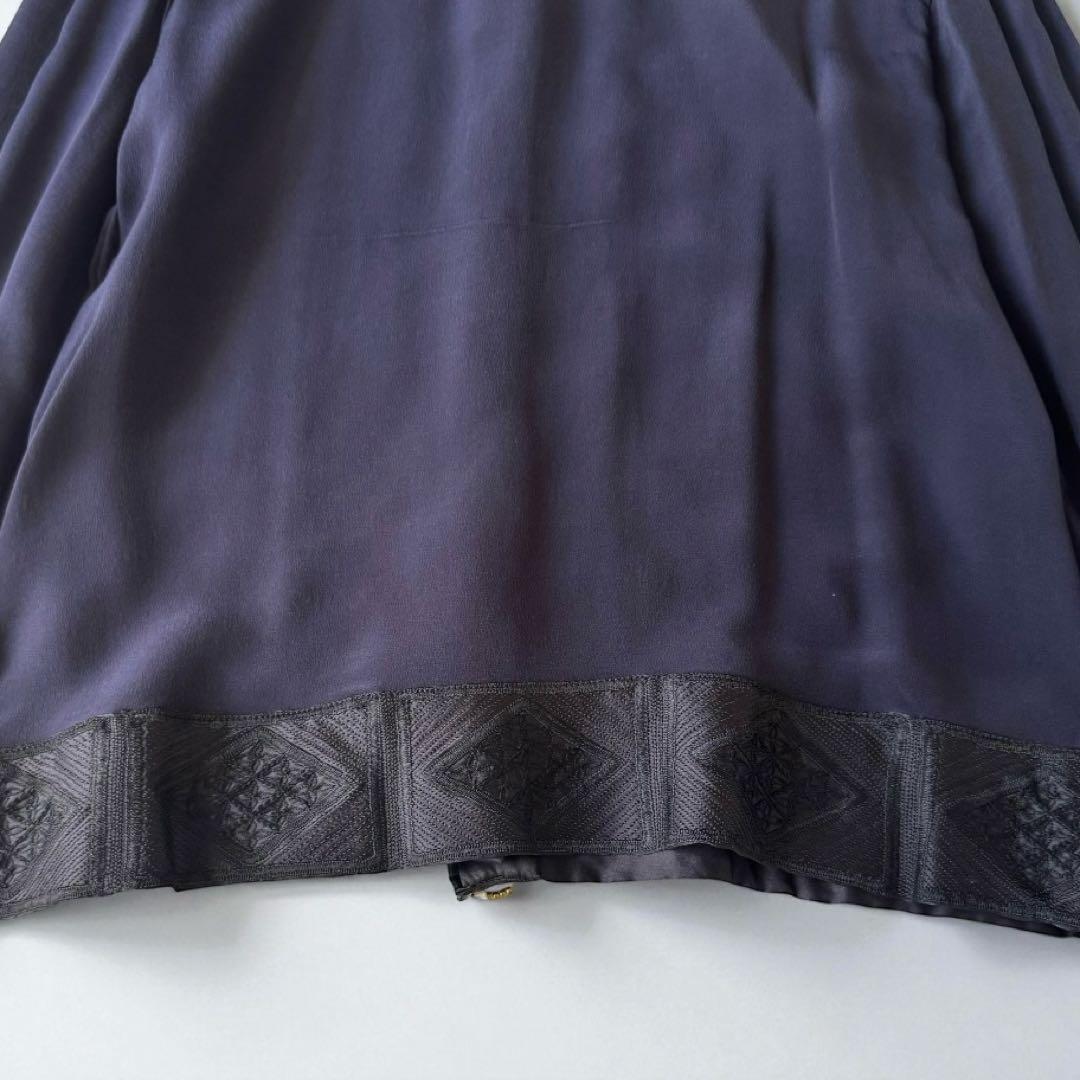 希少✨ドリスヴァンノッテン シルクブラウス　ビジュー装飾 　刺繍