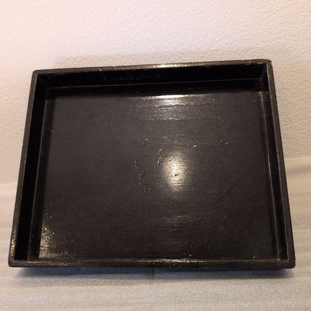 古黒織部 沓茶碗 仕覆 時代箱