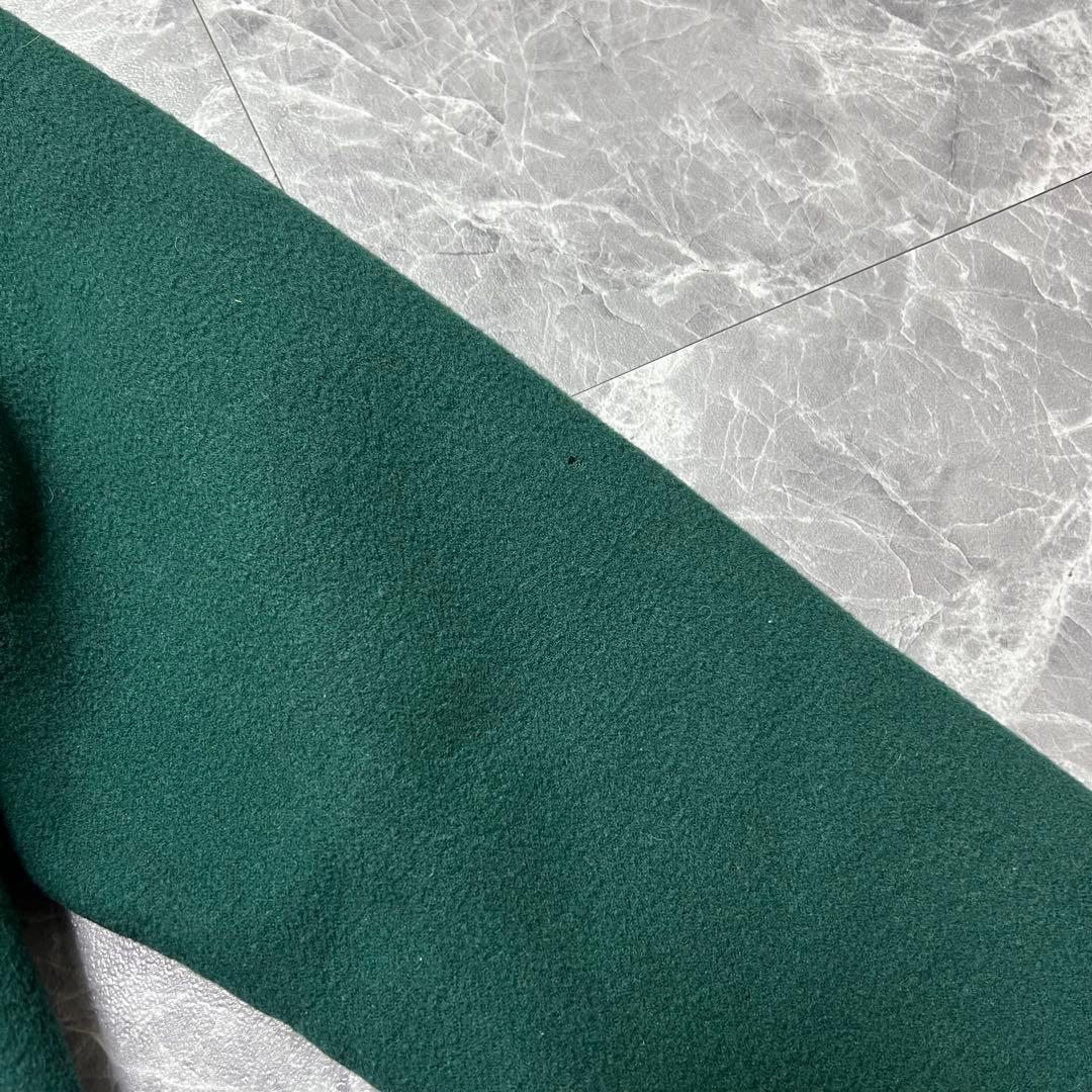 バーバリー♡カシミヤ　ダブルフェイス　コート　金ボタン　ノバチェック グリーン