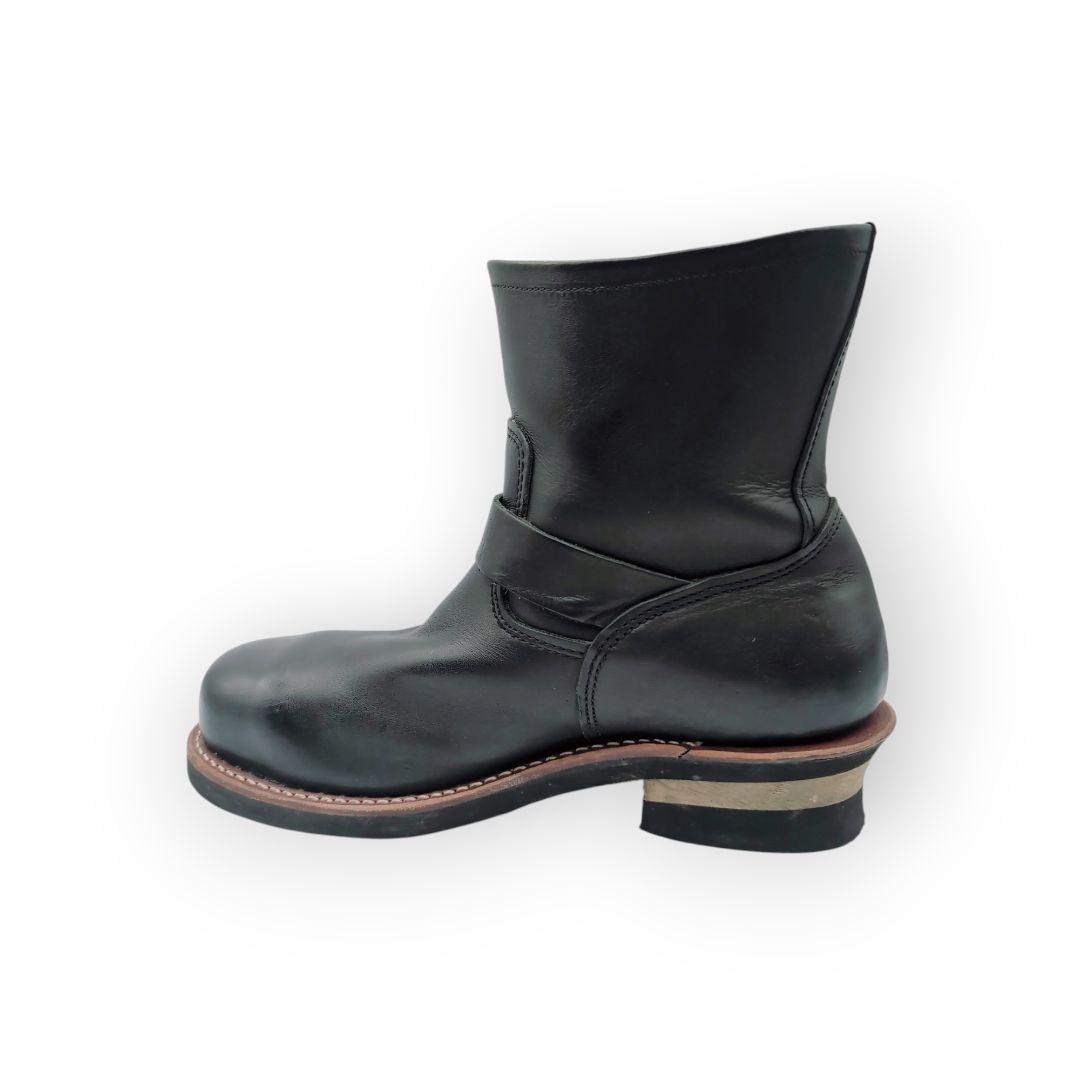 【良品】Hawkins　40015 スチールトゥ　エンジニアブーツ　黒　25cm