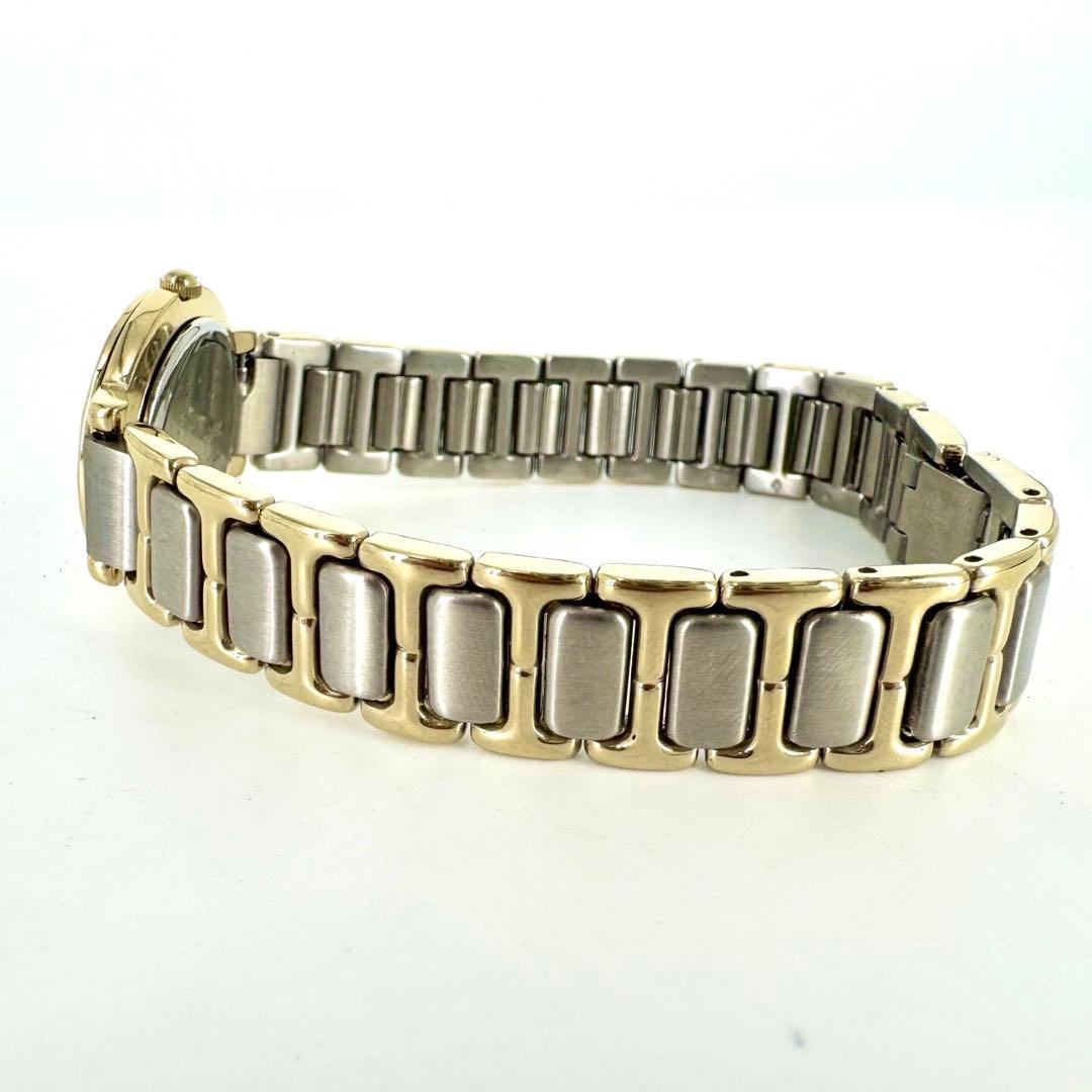 【極美品 新品電池】イヴサンローラン YSL コンビ 海外トレンド ラウンド時計