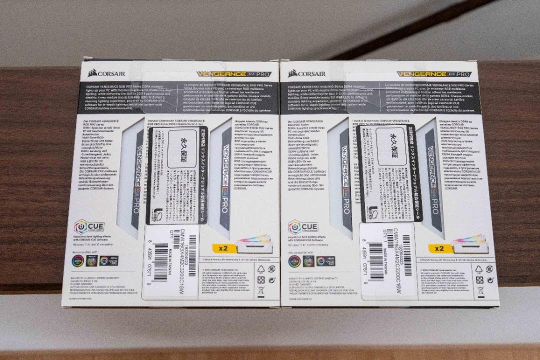 CORSAIR VENGEANCE RGB PRO 32GB DDR4動作確認済