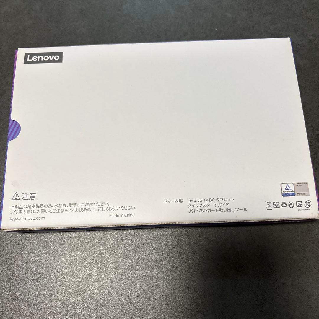 Lenovo TAB6 タブレット