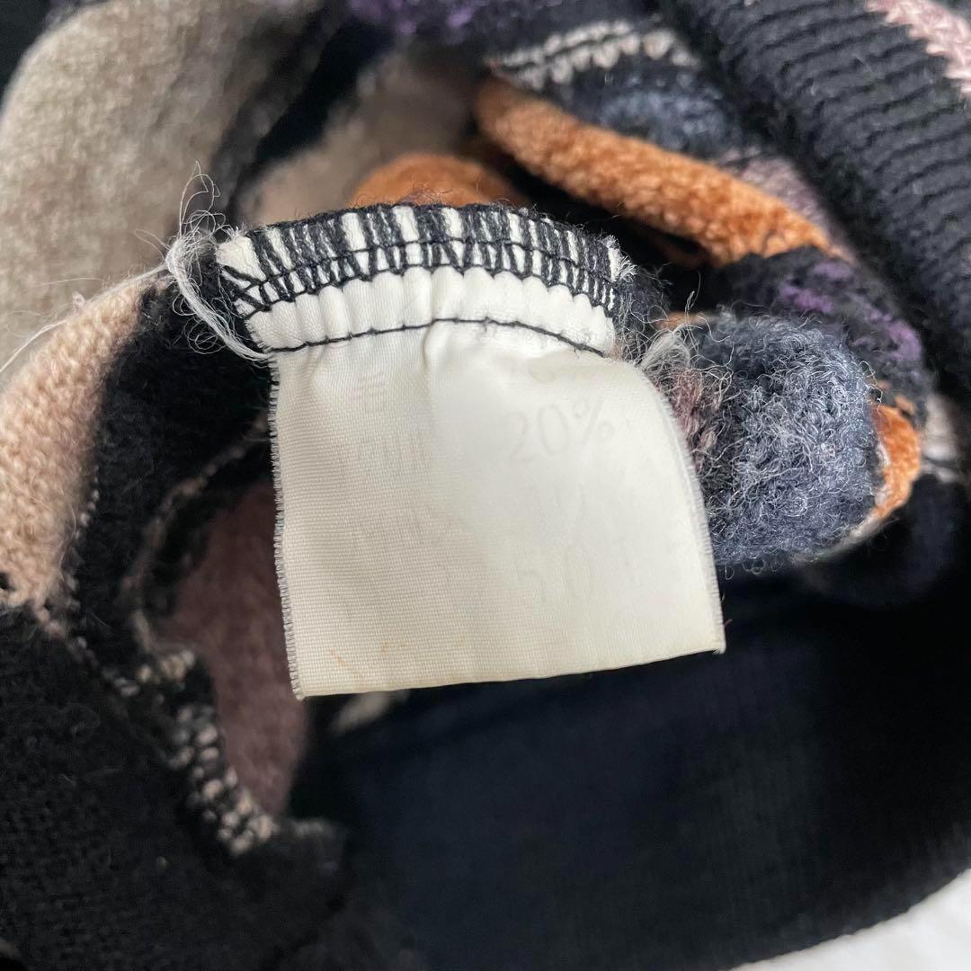 【個性派古着】レトロ CORSINI ITALIA 3Dニット L クージー風