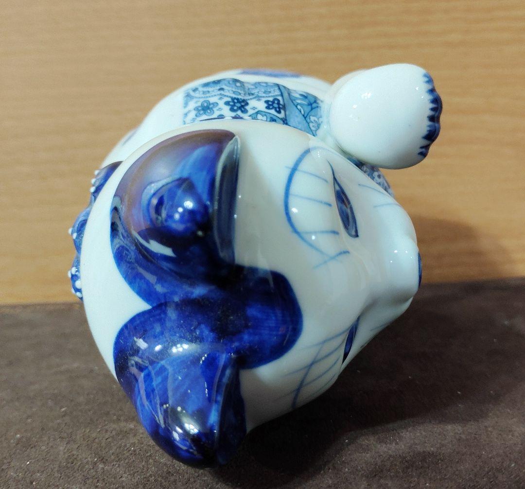 招き猫　薬師窯　陶器　千客万来　商売繁盛　開運　招福　金運満足　2点セット