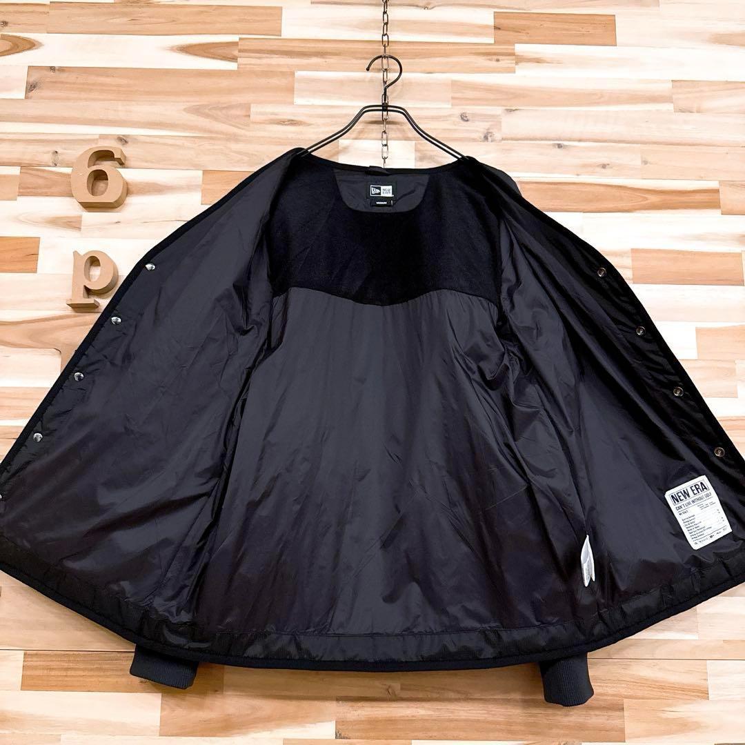 人気【ニューエラ】ゴルフ インサレーティッド キルティング カーディガン M 黒