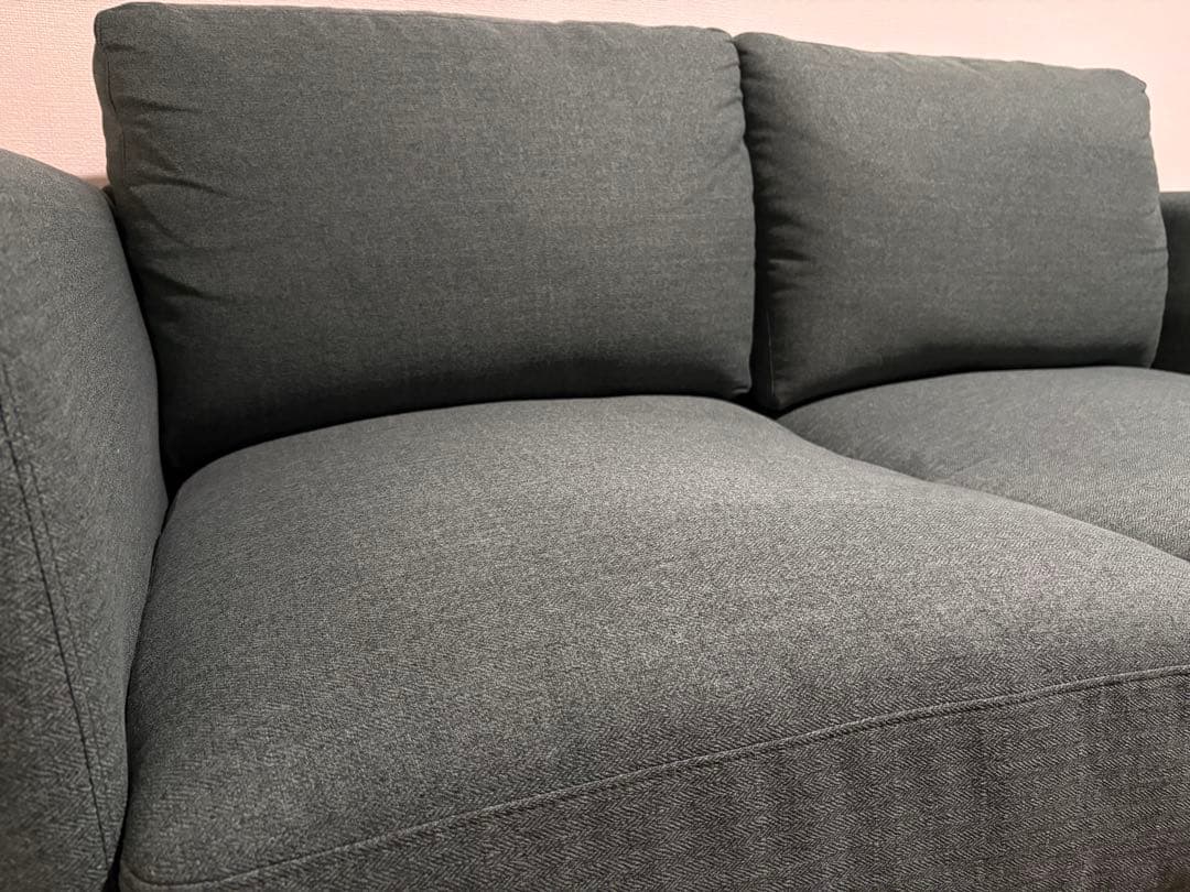 傷汚れに強い2人掛けソファ　布張りタイプ (CS01 Nシールド H-DGR)