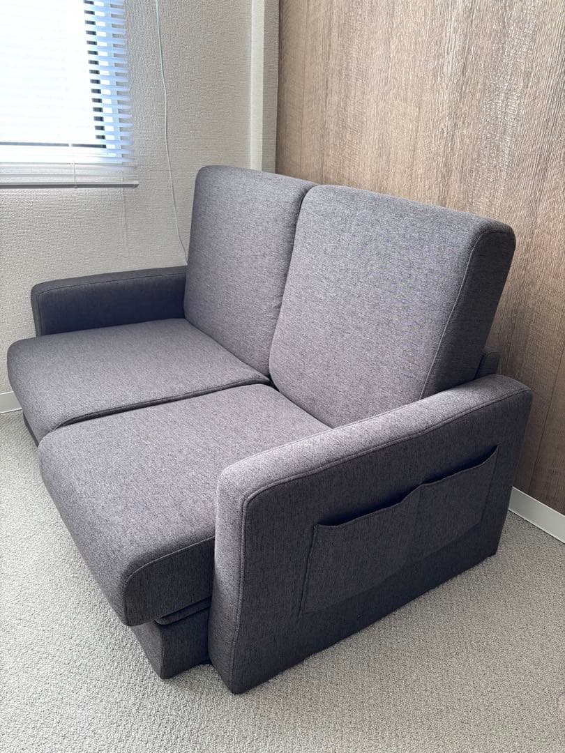 収納付き　2人掛け　ソファベッド