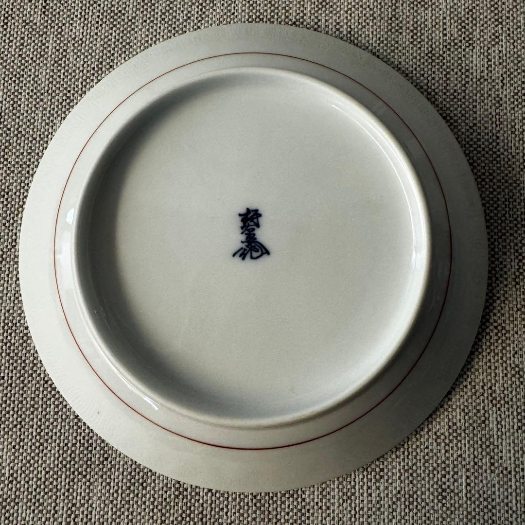 12代　柿右衛門　粟鶉文　6寸　約18㎝　額皿
