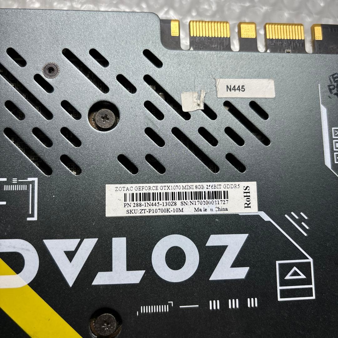 ZOTAC Geforce GTX1070 mini 8gb グラフィックボード