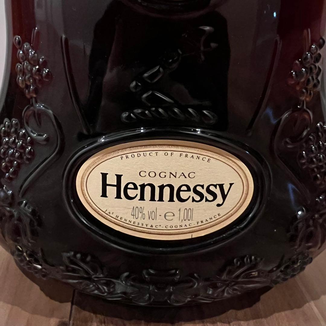 ヘネシー X.O ブランデー 金キャップ クリアボトル 1000ml 箱あり