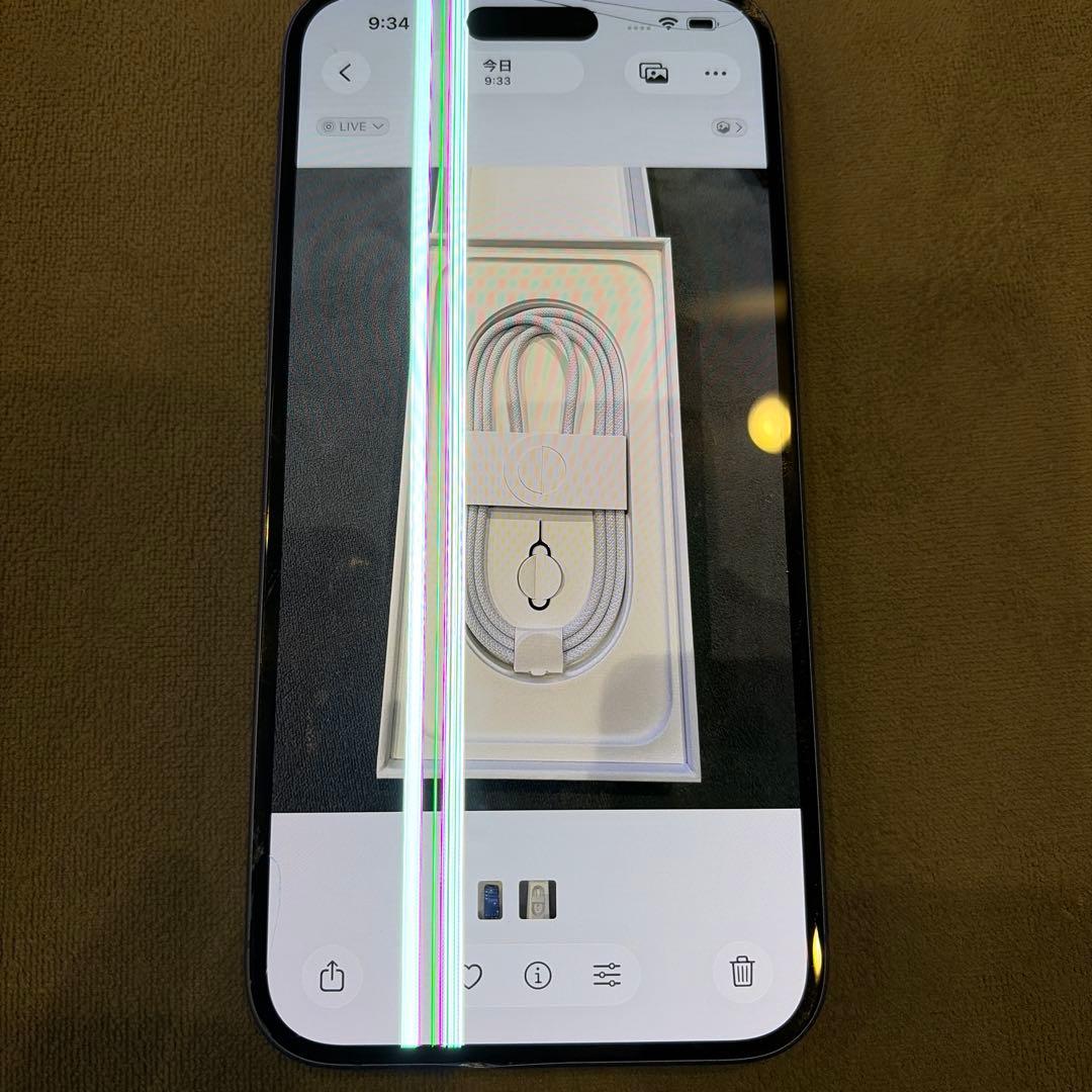 iPhone 16 plus 256GB 画面割れ等有