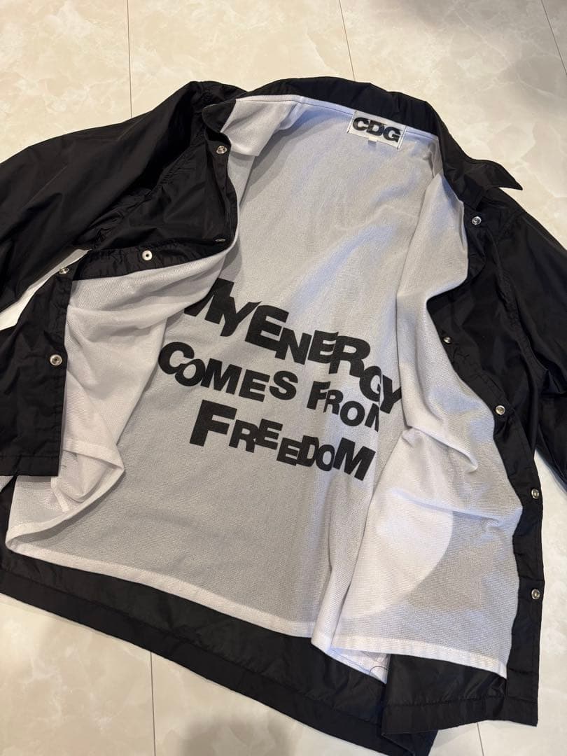 コムデギャルソン　ナイロンコーチジャケットS