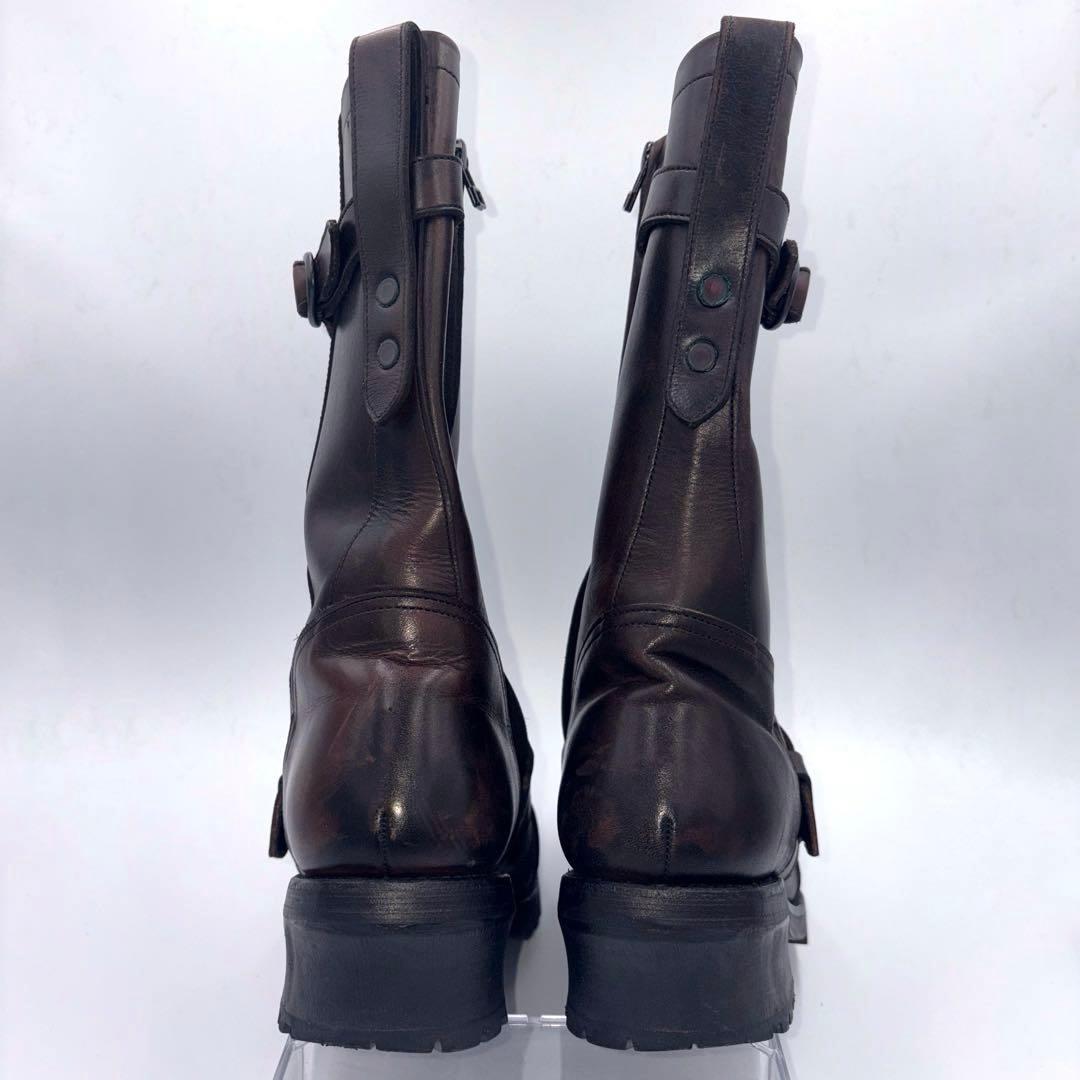 5351 POURLES HOMMES エンジニアブーツ【42】ブラウン Y2K