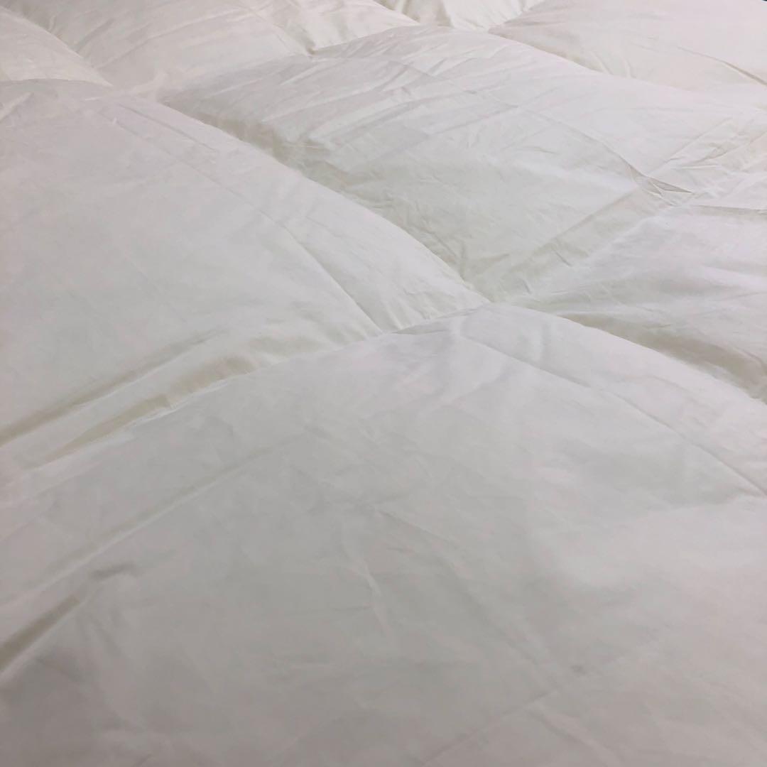 羽毛布団 クイーン ハンガリー産ホワイトマザーグース プレミアムゴールド 日本製