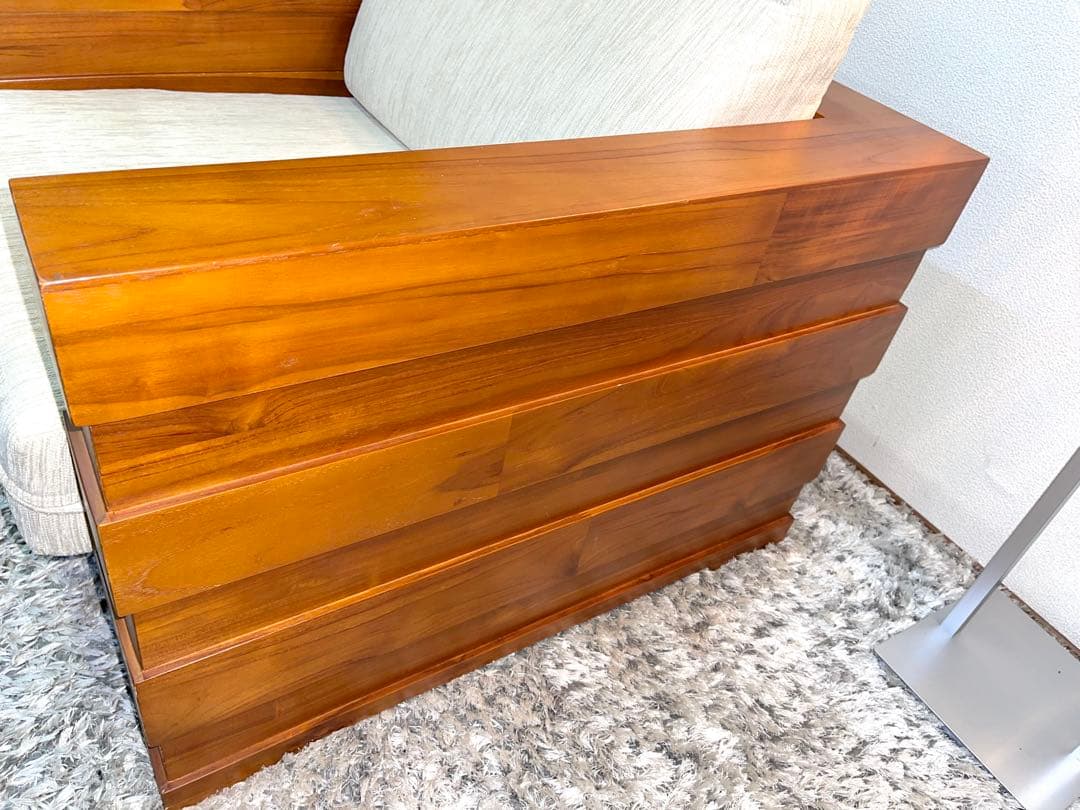 ♦︎参考価格　約180,000円♦︎ スキャンティーク　ソファ　チーク材　1P