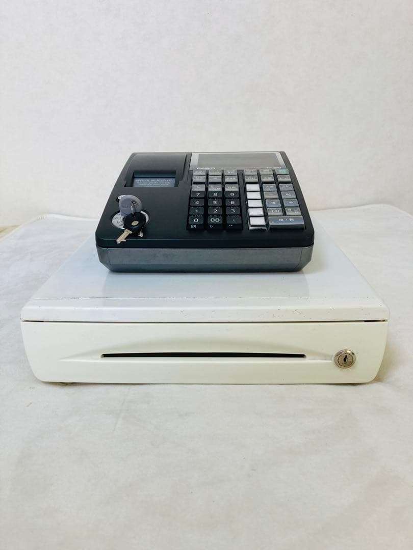 カシオ　CASIO　電子レジスター　レジ　TE-300　TE300　黒色ブラック