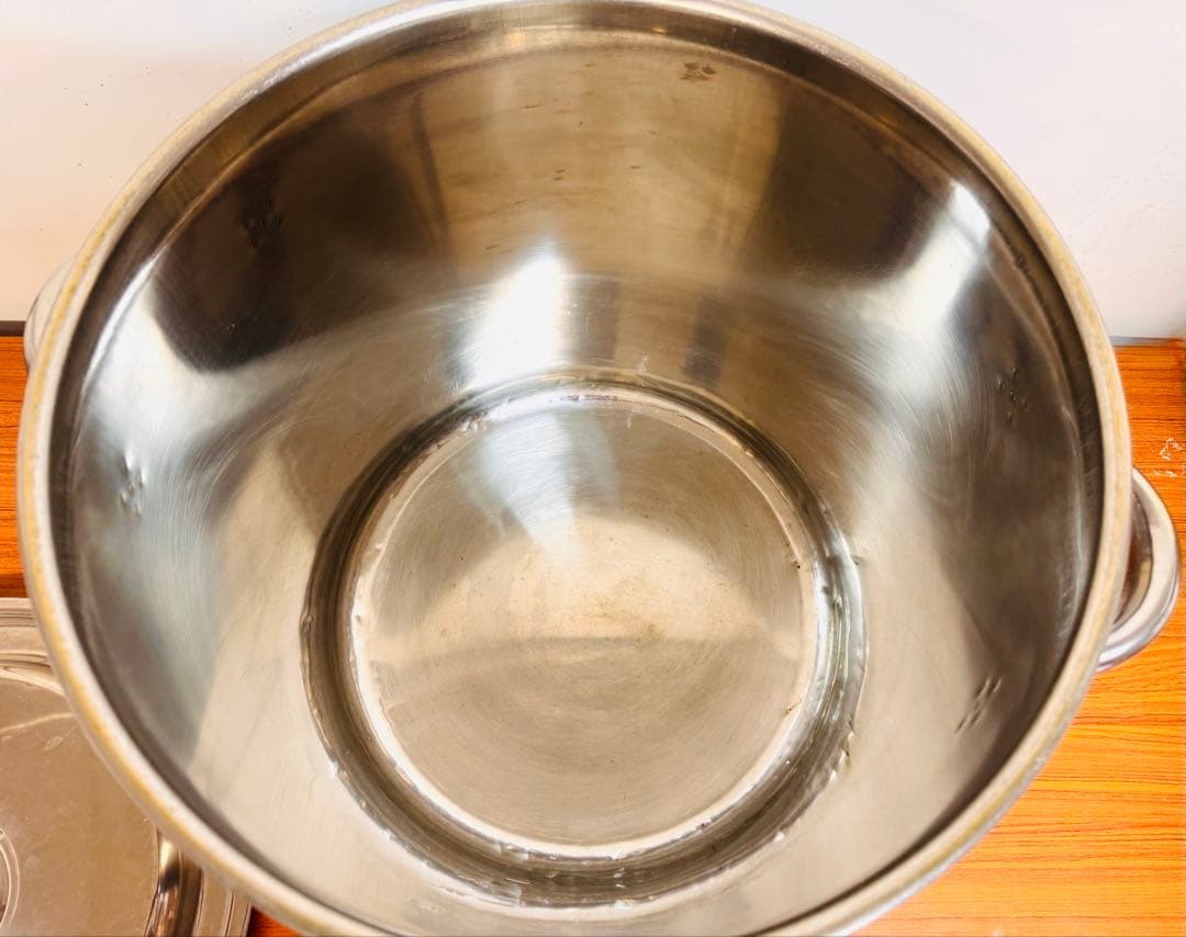 業務用 寸胴鍋 40cm 約48L SUS316 蓋付き ステンレス