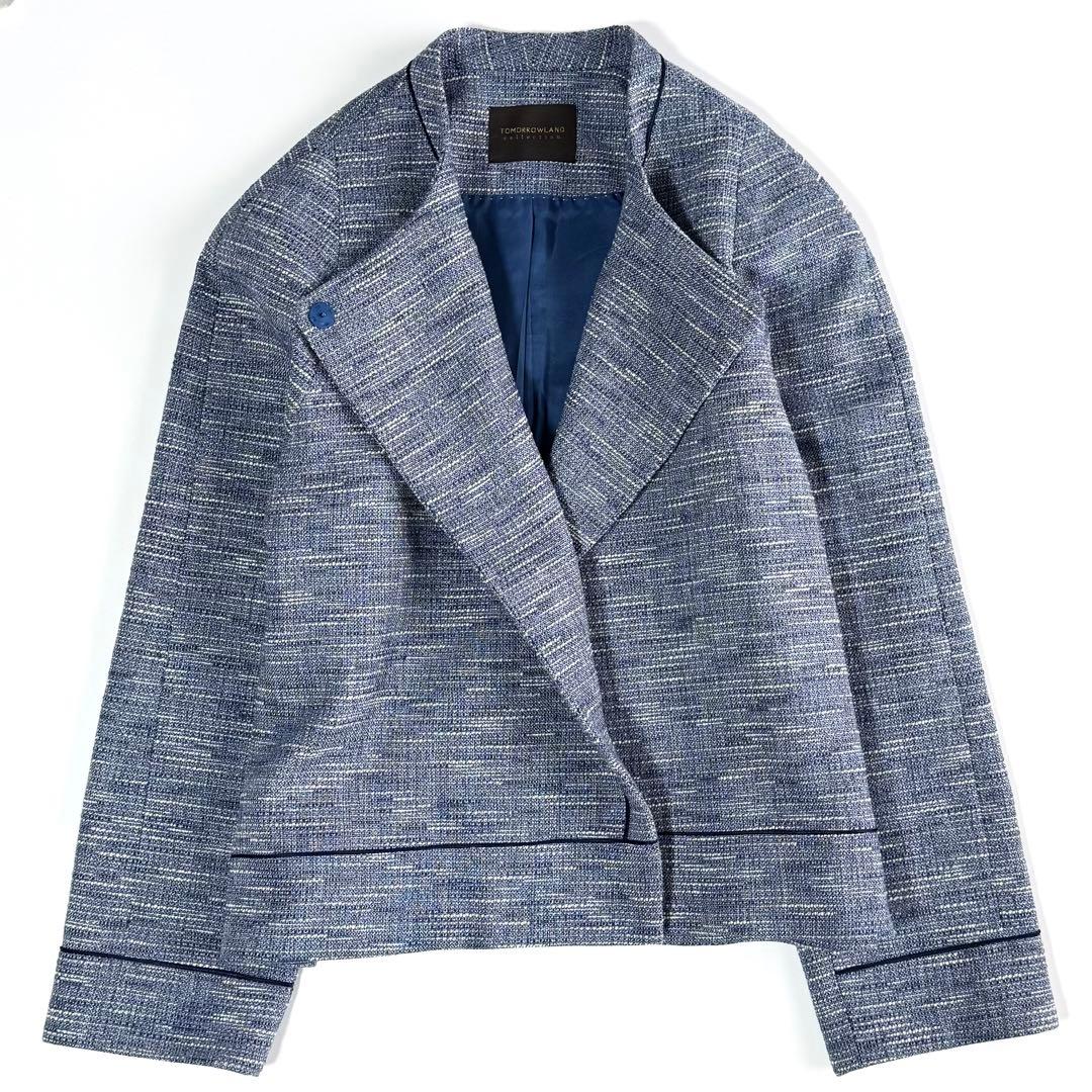 【25SS】 トゥモローランドコレクション ラメツイード クルーネックジャケット