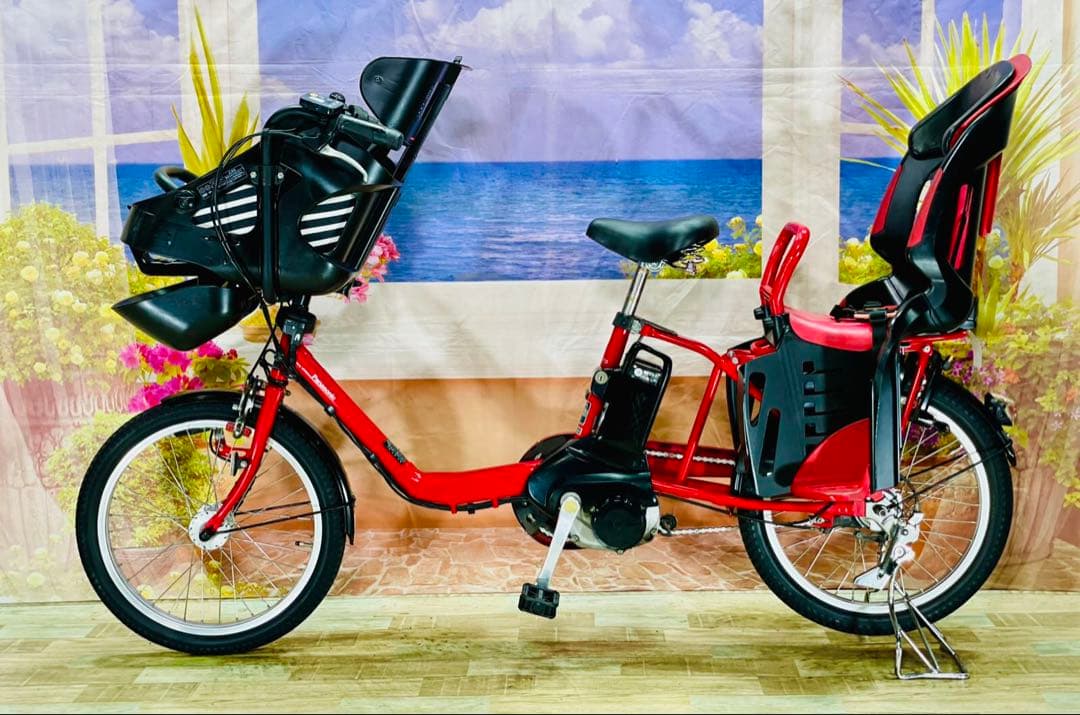 パナソニックギュット⭐️12AH！子供乗せ電動アシスト自転車Y2735