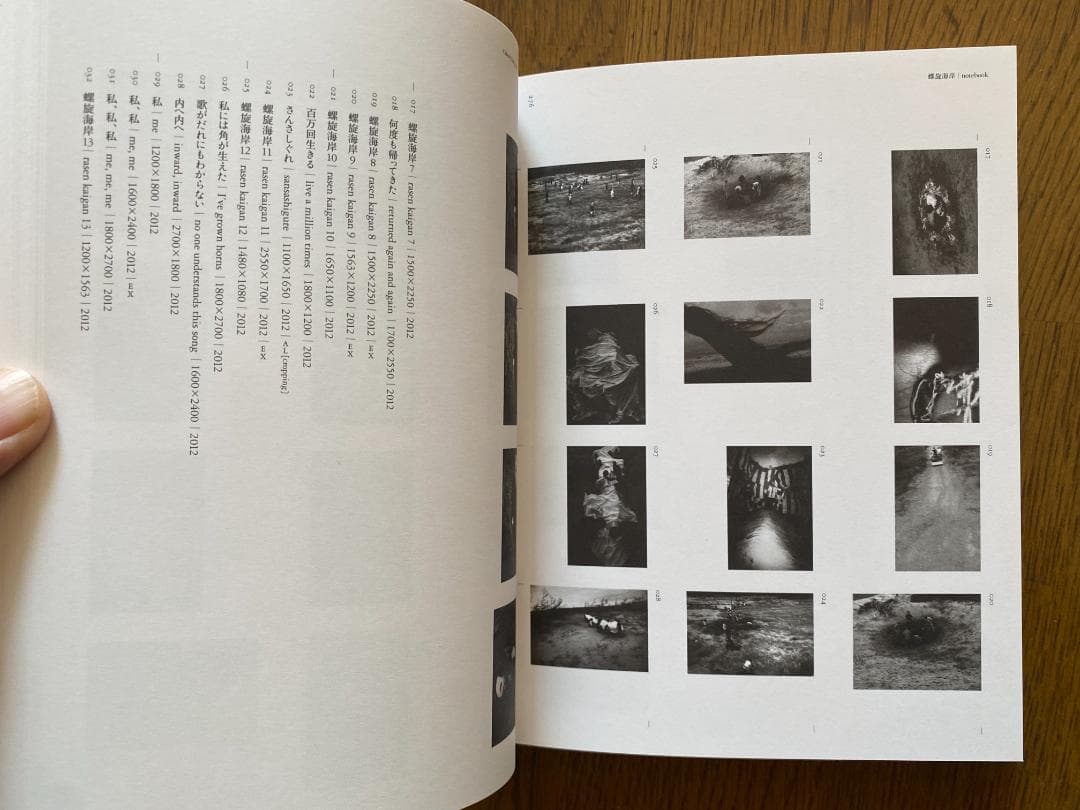 志賀理江子「螺旋海岸notebook 」カバー付き　カード付き　美品