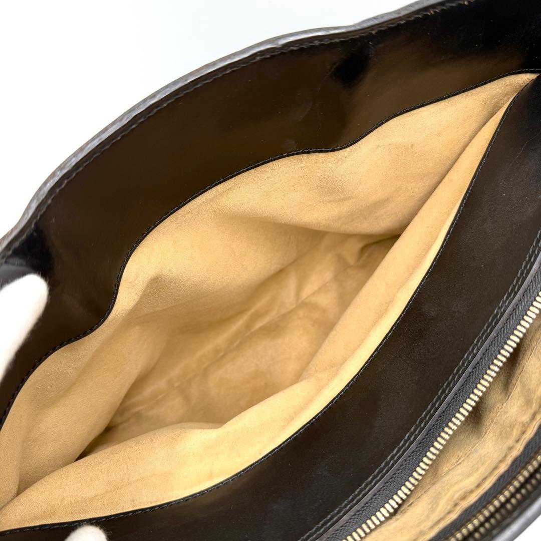 【良品】ガンゾ ブリーフケース ビジネス GUD ブライドルレザー ブラック