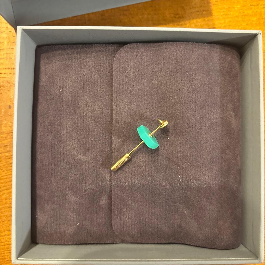 要確認Hirotaka スピアピアス　片耳用 石3点付き